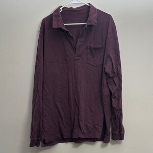 L.L. Bean Men's Deep Purple Polo Shirt